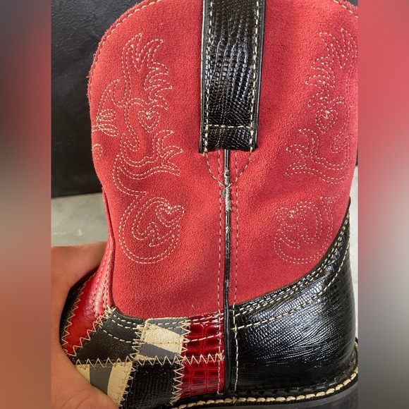 Original Ariat Fatbaby Patchwork Boots Artist Series 6.5B - Picture 5 of 15